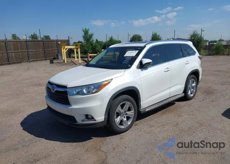 2016 Toyota Highlander Limited Platinum V6 z USA, uszkodzony, nr VIN 5TDYKRFH2GS138399